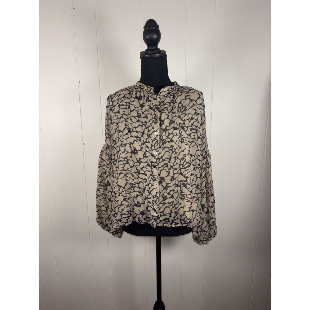 Olivia James The Label Emory Top Women's Extra Small Beufort Xs Button Front